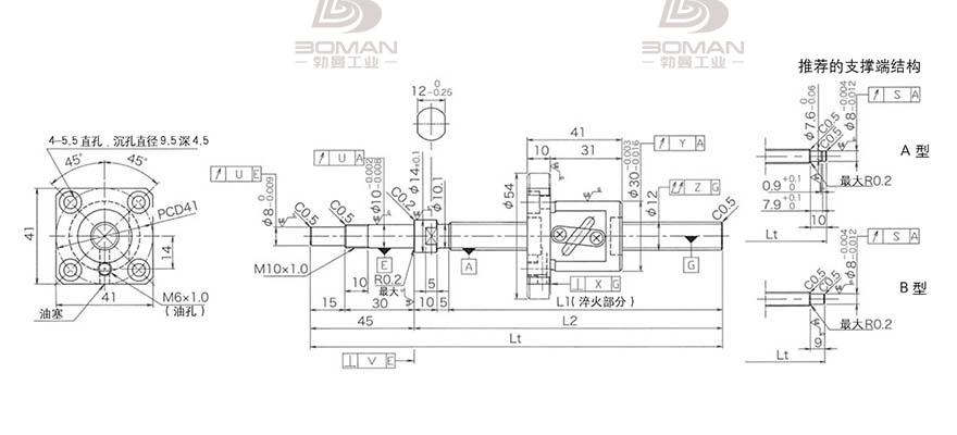 KURODA GP1204DS-AAPR-0400B-C3S 回路数 黑田丝杆