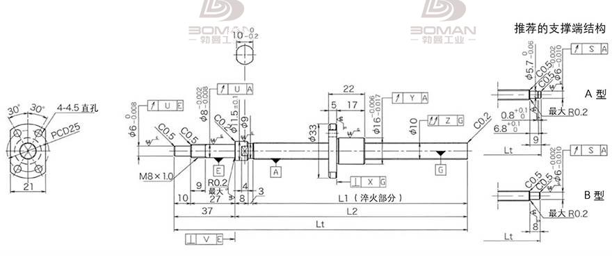 KURODA DP1002JS-HDNR-0220B-C3F 黑田丝杠螺母怎么拆卸