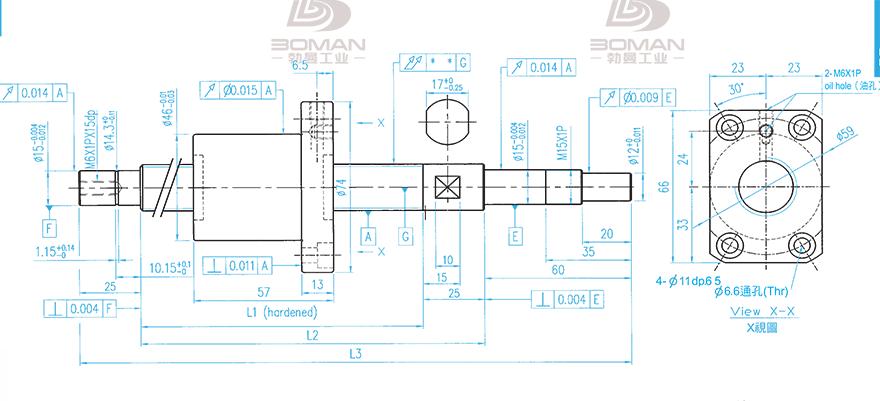 TBI XSVR02010B1DGC5-499-P1 TBI研磨丝杆c5精度